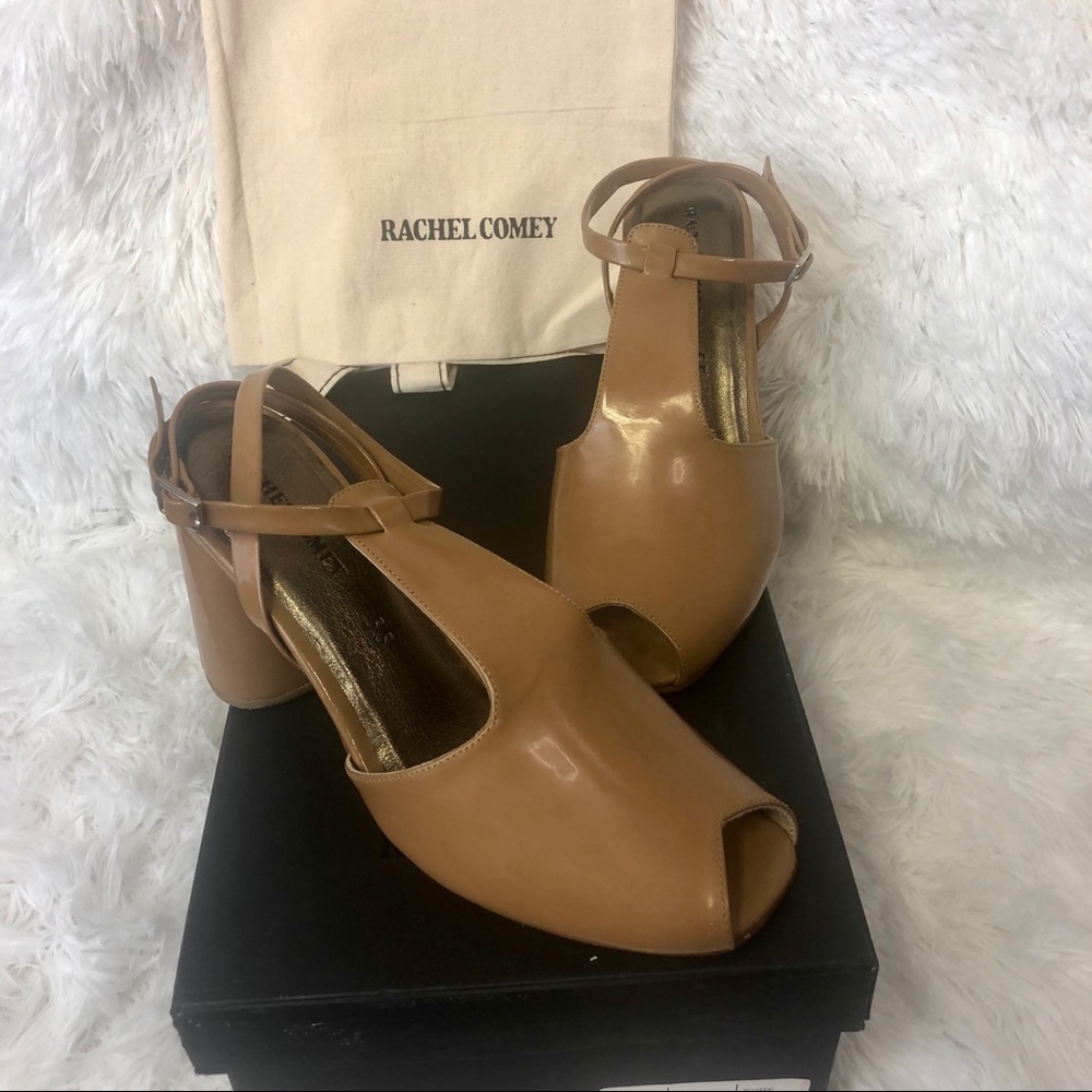 NIB Rachel Comey Parker parent leather peep toe
